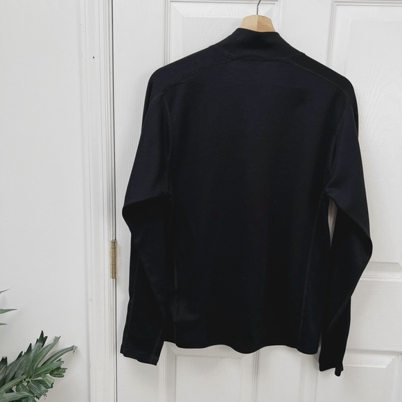 Marmot Polartec Quarter Zip Pullover Top in Black - Picture 5 of 8